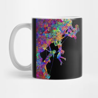 Climber friendship watercolor art Mug